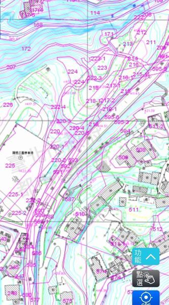 「陽明公園入口處立體停車場東北側」空地地形圖圖片